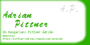 adrian pittner business card